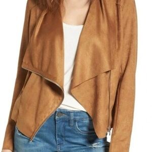 BLANK NYC Women’s Faux Suede Draped Jacket